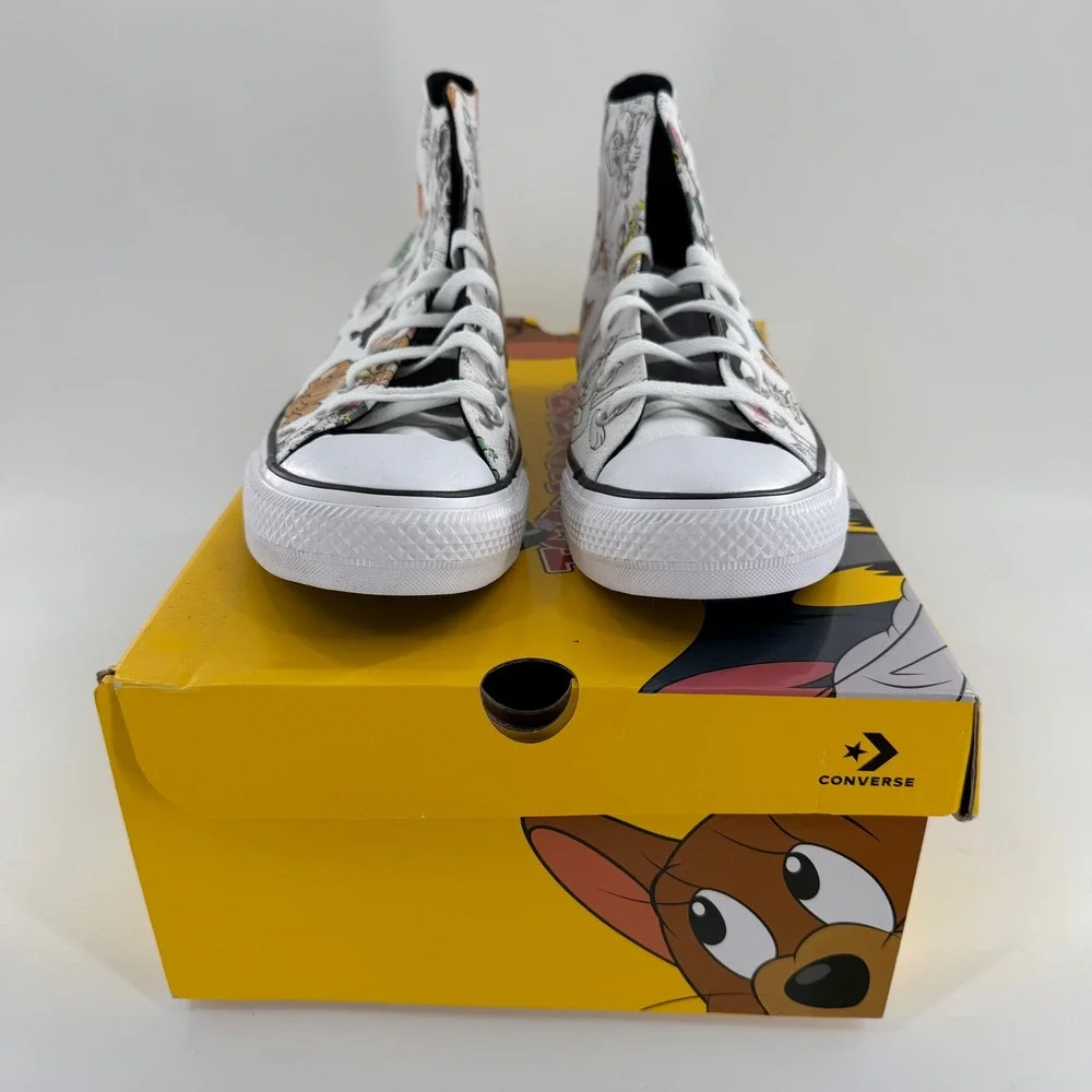 Converse x Tom & Jerry Shoes Mens US 11 White‎ Chuck Taylor All Star Hi A15112C - Picture 4 of 11